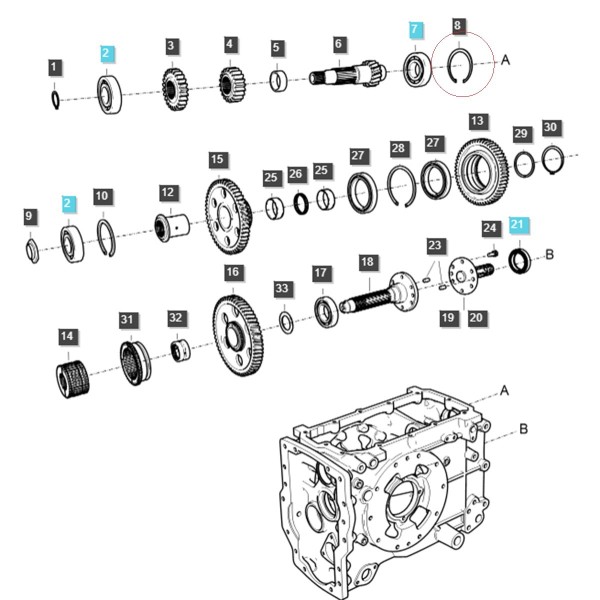 Pojistný kroužek Ø 90 / LS MT3,35 / LS MT3,40 / LS MT3,50 / LS MT3,60 / S8110900001 / 40029304
