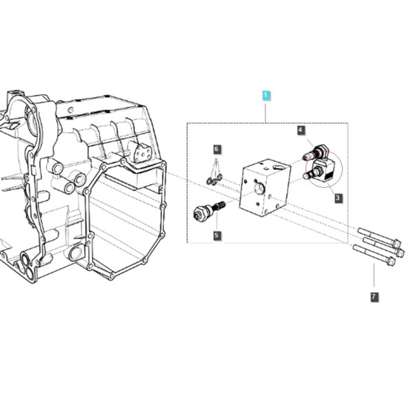 Hydraulický ventil 12V / solenoidový ventil / LS XJ25 / LS MT1.25 / LS MT3.50 / LS MT3.60 / EDH044/32 / TRG822 / č. 40196336