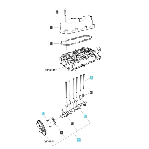 Uszczelka pokrywy zaworów / LS MT3.35 / LS MT3.40 / LS MT3.50 / LS MT3.60 / EGQ115 / nr 40265529 | Traktor.com.pl