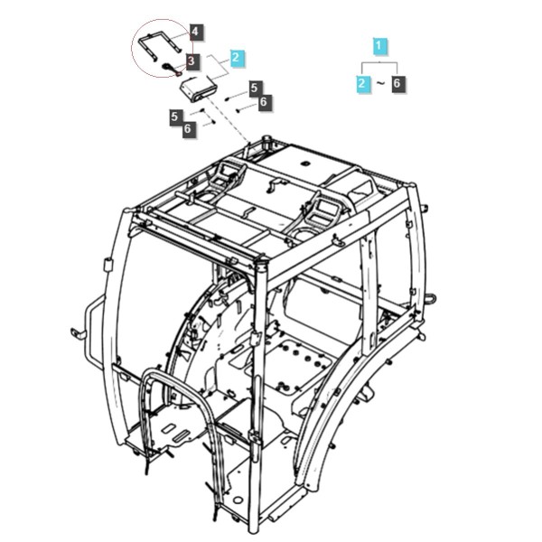 Funkhalter / Radiohalterung / LS MT3.35 / LS MT3.40 / LS MT3.50 / LS MT3.60 / TRG750 / 40310665