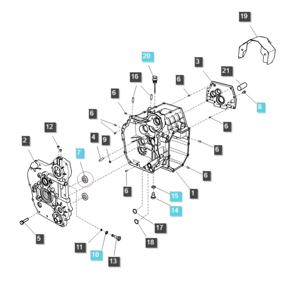 Uszczelniacz / LS XJ25 / LS MT1.25 / LS MT3.35 / LS MT3.40 / LS MT3.50 / LS MT3.60 / A0651253 / nr 40419461