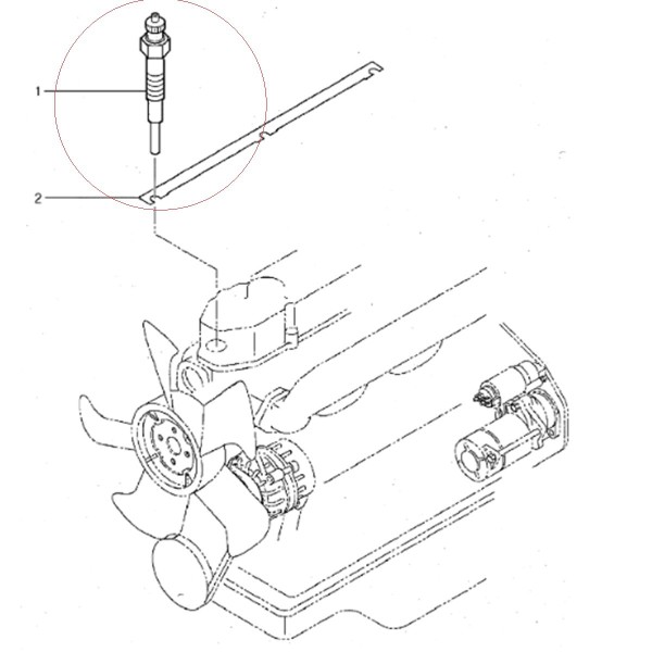 Žeraviaca sviečka / 83 mm / LS XJ25 / 32A6603102 MHI / 40267609