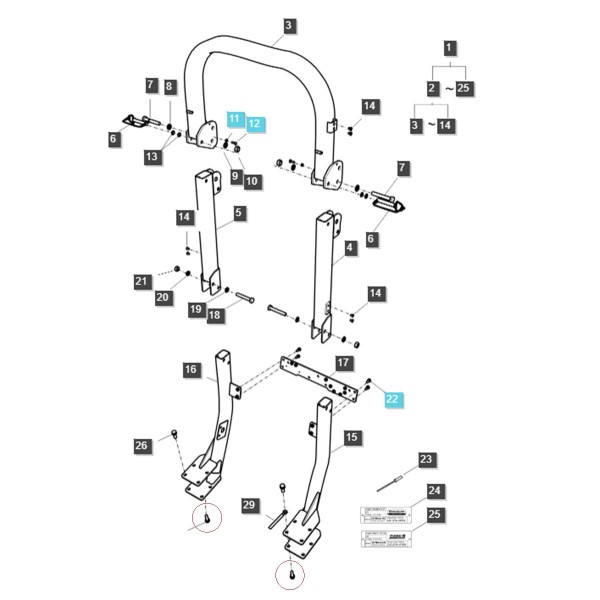 Skrutka M14 x 2,00 x 60 mm / GS 8,8 / LS MT3,35 / LS MT3,40 / LS MT3,50 / LS MT3,60 / S153145033 / 40236186