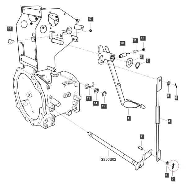 Boulon / Ø10 mm / 33 x 1,50 mm / LS XJ25 / LS MT3.35 / LS MT3.40 / LS MT3.50 / LS MT3.60 / TRG670 / nr 40380549