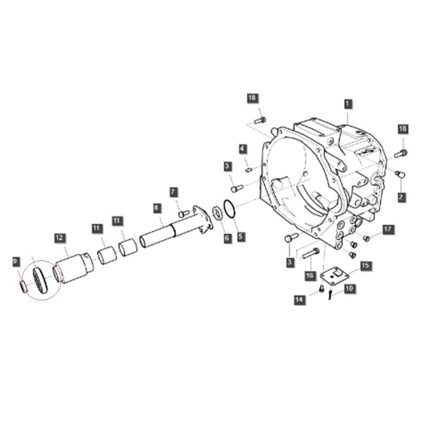 Ložisko spojky / 45 x 73,60 x 18 mm / LS XJ25 / MT3,35 / MT3,40 / TK45-4B / TRG250 / A1250062 / č. 40007837