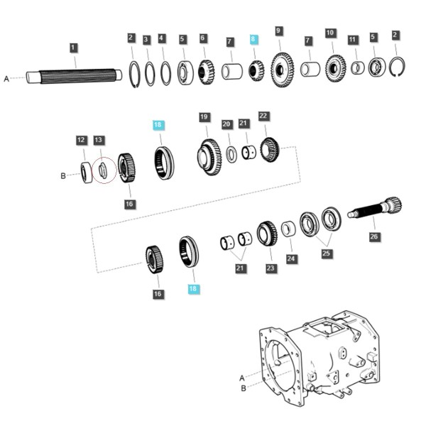 Nakrętka M25 x 1.5 x 10 mm / LS MT3.50 / LS MT3.60 / TRG281 / A1281034 / 40009934 | Traktor.com.pl