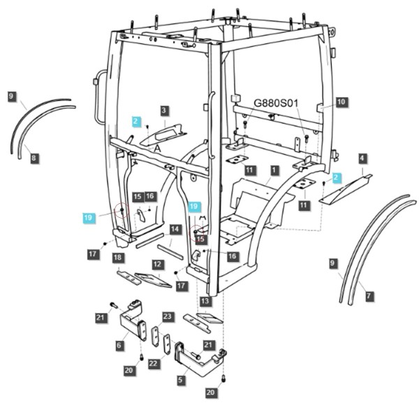 Šroub / M8 x 1,25 x 35 mm / LS MT1,25 / LS MT3,35 / LS MT3,40 / LS MT3,50 / LS MT3,60 / S159083533 / 40029010