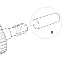 Gumový kryt hriadeľa WOM / PTO / LS XJ25 / LS MT1.25 / LS MT3.35 / LS MT3.40 / LS MT3.50 / LS MT3.60 / 3A5102349 / 40061193