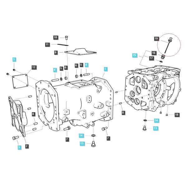 Jauge de niveau d'huile / 140 mm / LS MT3.60 / LS MT3.50 / LS MT3.60 / TRG280 / N° 40309091