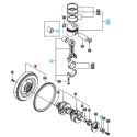 Piston moteur / 80 mm / Yanmar 3TNV80F / LS MT1.25