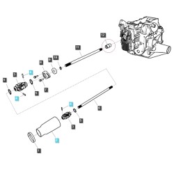 Connecteur d'arbre de transmission / 14T / LS XJ25 / LS MT1.25 / G380 / A1380021 / 40262064