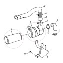 Luftfilter 40049450 mit Gehäuse LS Traktor TRG190 / XJ25 / 40007597