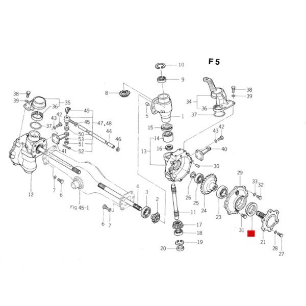 Cartouche de mastic 40 x 62 x 12,50/17,80 mm / BQ2783E / Iseki 3125 / 3130 / 3135 / SF300 / SF310 / TE3210 / 1480-434-011-10