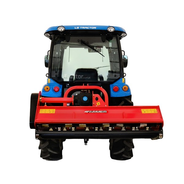 Tractor LS MT3.40 MEC con cabina y trituradora 4FARMER