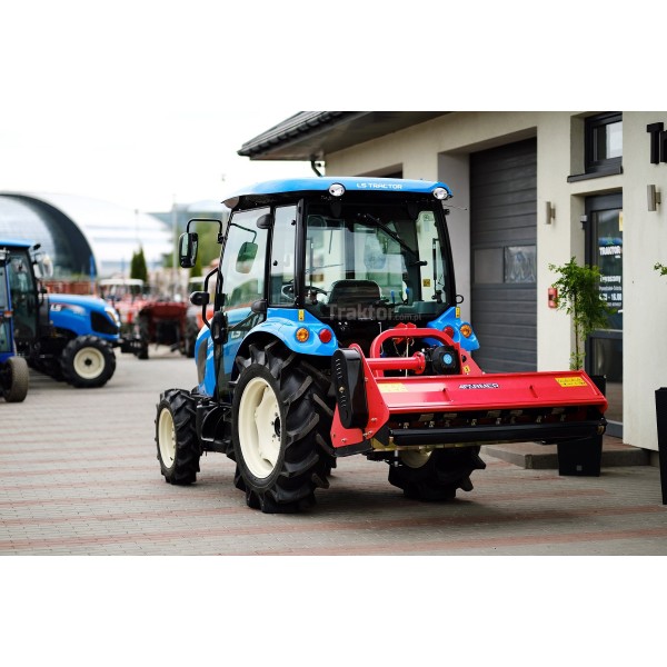 Tracteur LS MT3.40 MEC avec cabine et tondeuse à fléaux 4FARMER