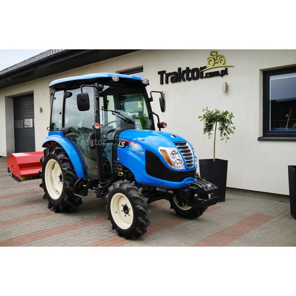 Tractor LS MT3.40 MEC con cabina y trituradora 4FARMER
