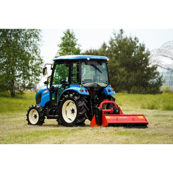 LS Tractor MT3.40 MEC with cabin and 4FARMER flail mower