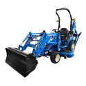 LS Tractor MT1.25 with excavator, loader, mower and grass tires