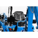 LS Tractor MT1.25 con excavadora, cargadora, cortadora de césped y neumáticos para césped