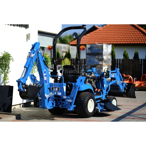 LS Traktor MT1.25 s bagrom, nakladačom, kosačkou a pneumatikami na trávu