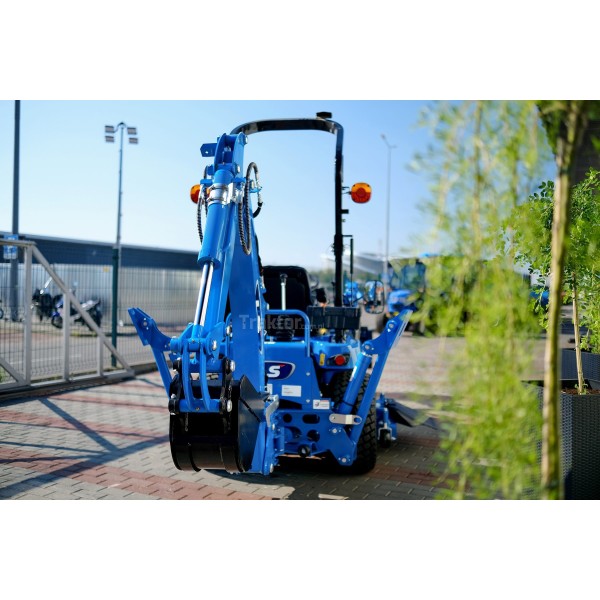 LS Traktor MT1.25 s bagrom, nakladačom, kosačkou a pneumatikami na trávu
