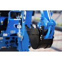 LS-Traktor MT1.25 mit Bagger, Lader, Mäher und Grasreifen