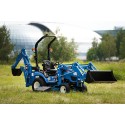 LS-Traktor MT1.25 mit Bagger, Lader, Mäher und Grasreifen