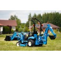 LS Tractor MT1.25 with excavator, loader, mower and grass tires