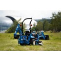 LS-Traktor MT1.25 mit Bagger, Lader, Mäher und Grasreifen