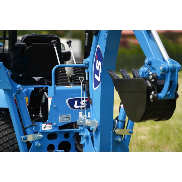 LS Tractor MT1.25 with excavator, loader, mower and grass tires