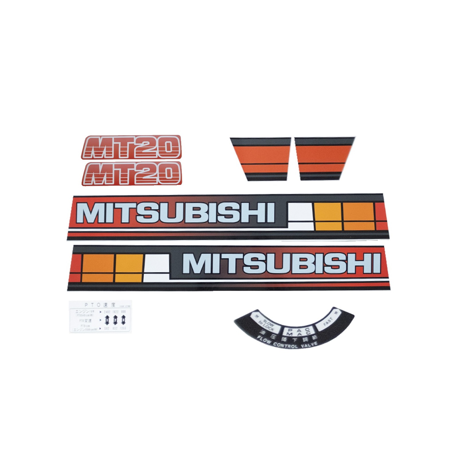 Naklejki Mitsubishi MT20 | Traktor.com.pl