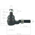 Steering Rod / 782 mm / LS Tractor / No. 40220074 / RIGHT