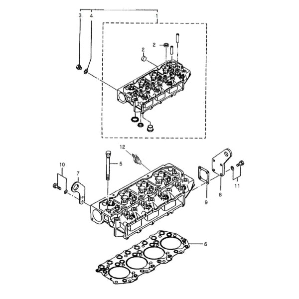 Culata / Tractor LS / LS U43 / LS U50 / LS U60 / Q1160043 / 20020337