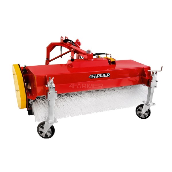 Balayeuse de 120 cm pour tracteur 4FARMER avec panier