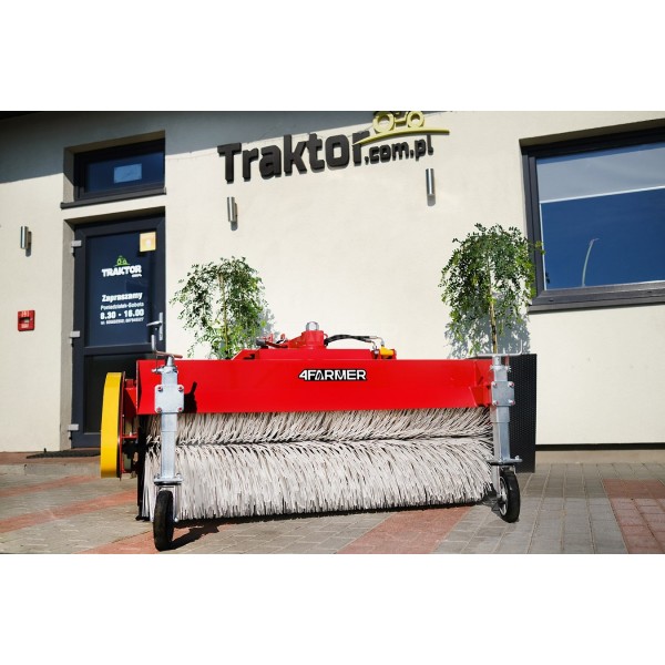 Balayeuse de 120 cm pour tracteur 4FARMER avec panier