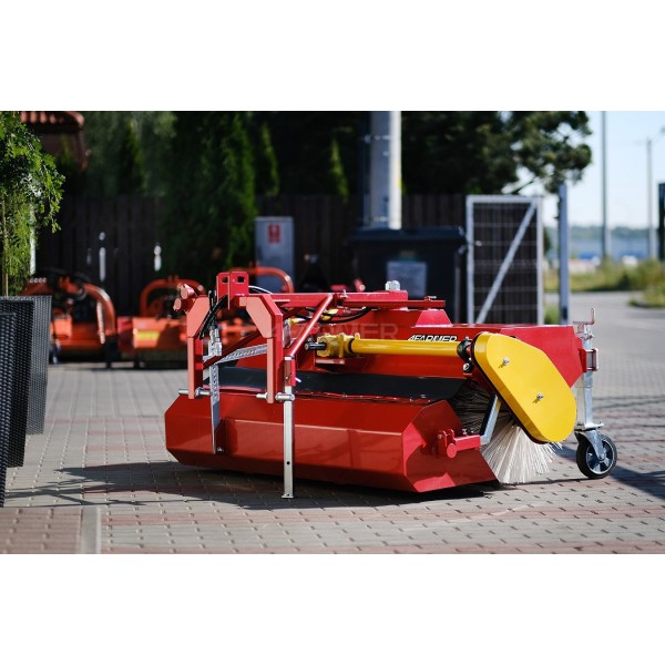 Barredora de 120 cm para tractor 4FARMER con cesta