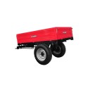 Single-axle agricultural trailer 1.5T with brake and tipper 4FARMER