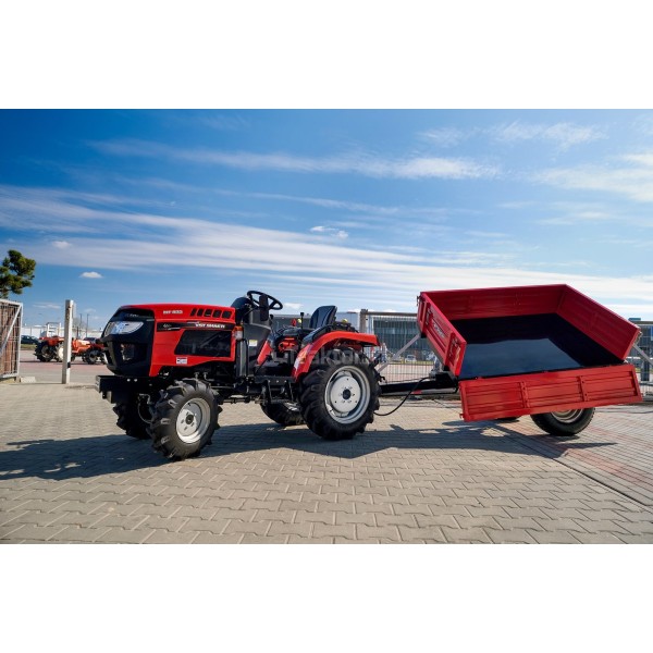 Einachsiger Agraranhänger 1,5T mit Bremse und Kipper 4FARMER
