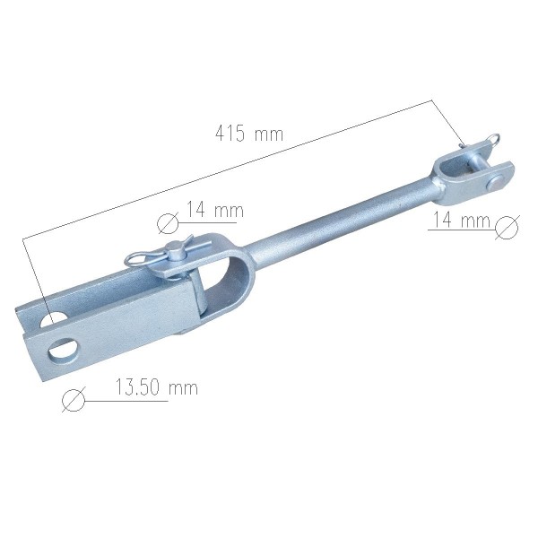 Trzypunktowy układ zawieszenia TUZ KUBOTA / Kat I/Kat I / 12 x 50 x 500 mm / M22 x 320 mm
