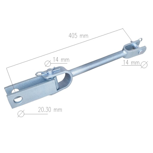 ISEKI Dreipunktaufhängungssystem / Kat I/Kat I / 12 x 50 x 500 mm / M22 x 230 mm