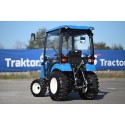 LS Tractor XJ25 HST con cabina y neumáticos industriales