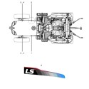 Nálepka LS Traktor LS XJ25 / 40294175 / PRAV