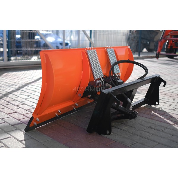 Straight snow plow 160 cm, hydraulic, with euro frame (TUR) 4FARMER