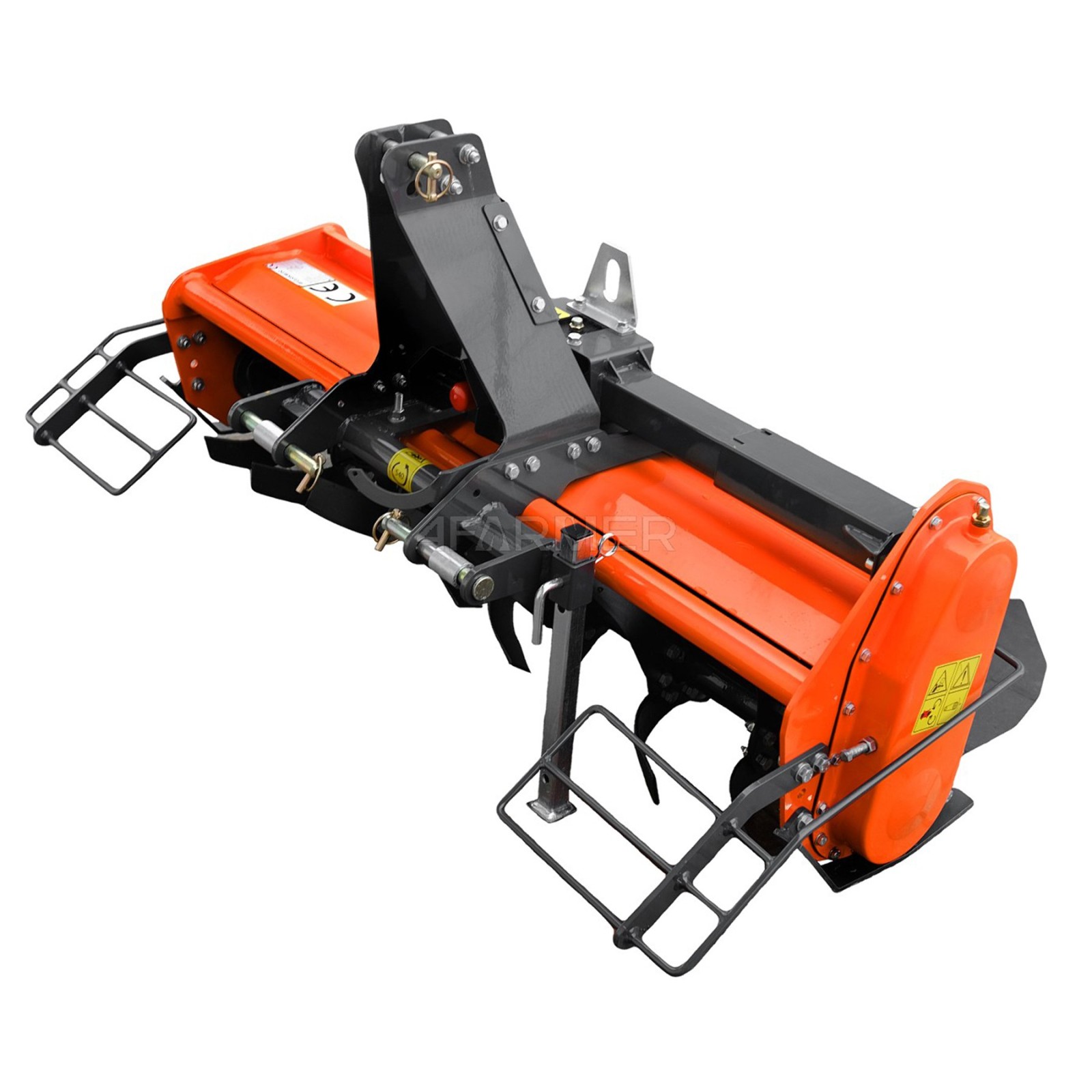 Lightweight tiller with side shift TL 135 4FARMER - orange