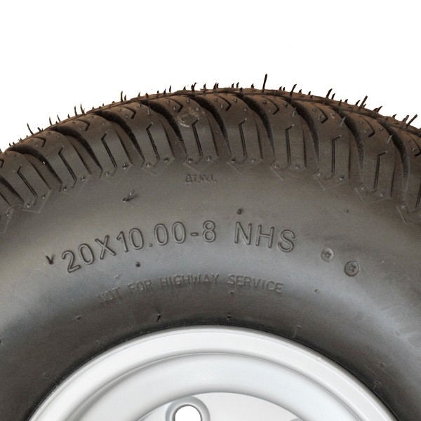 Complete wheel ATV QUAD / 20 x 10,00-8 / 4PR / F853-02