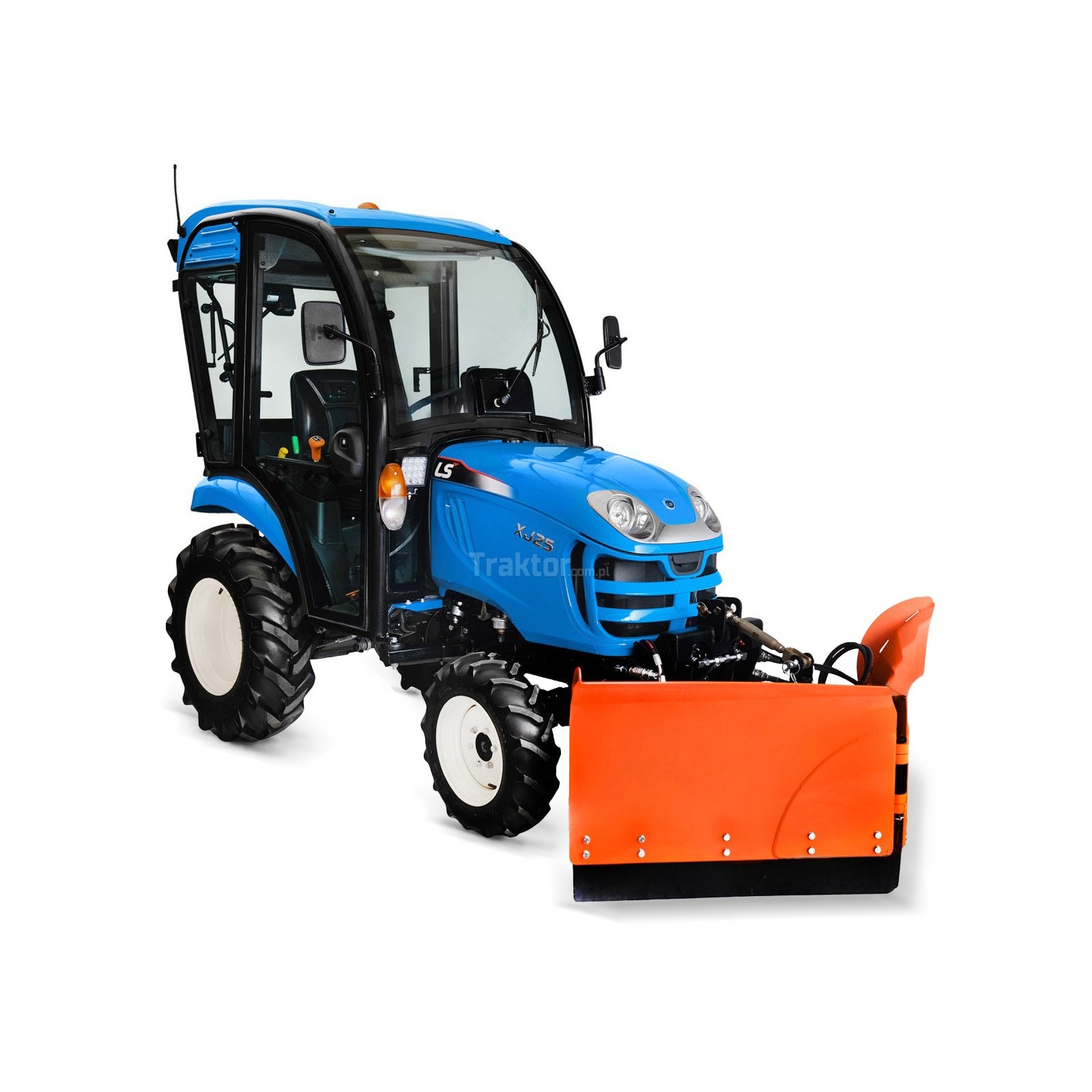 LS TRACTOR XJ25 MEC with cabin and hydraulic snow plow 4FARMER