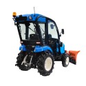 LS TRACTOR XJ25 MEC s kabinou a hydraulickým sněžným pluhem 4FARMER