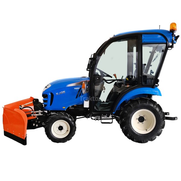 LS TRACTOR XJ25 MEC mit Kabine und hydraulischem Schneepflug 4FARMER