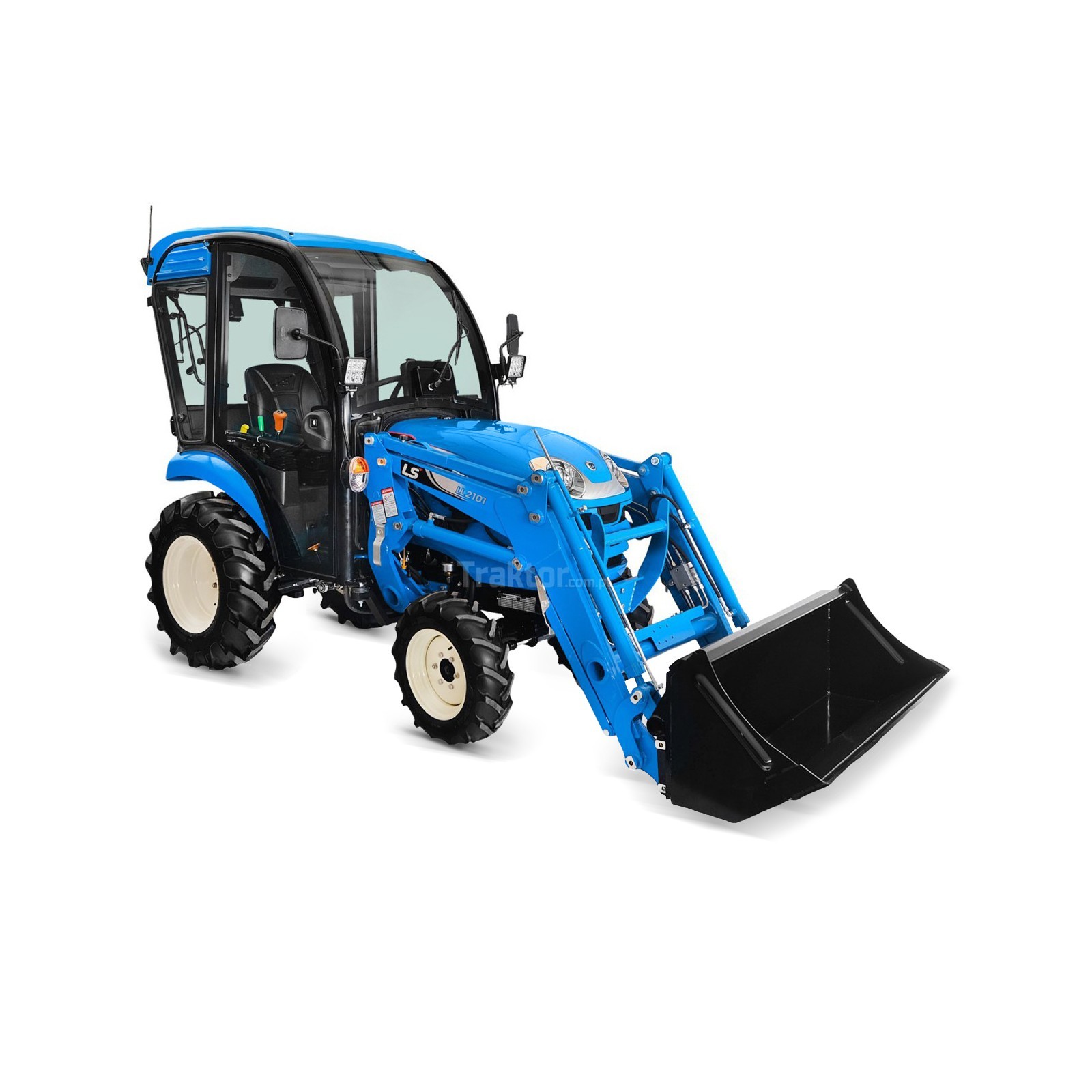 Tractor LS XJ25 MEC con cabina y cargador frontal