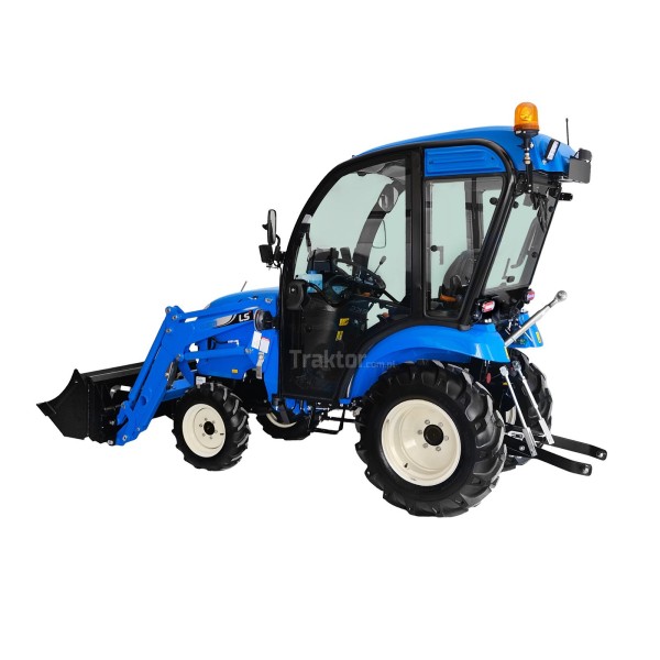 Tracteur LS XJ25 MEC avec cabine et chargeur frontal